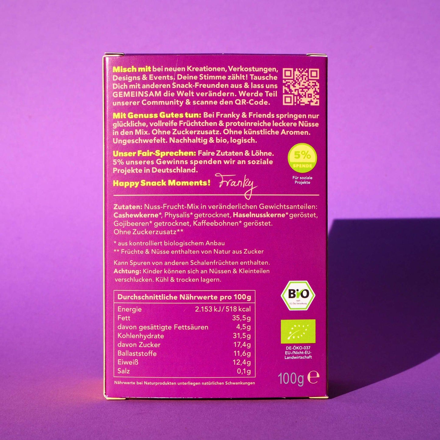 Coffee Lovers Bio-Nuss-Frucht-Mix
