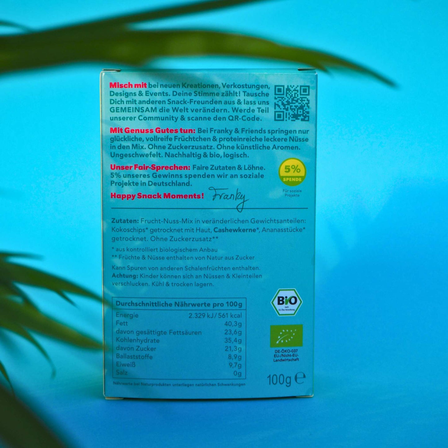 Pina Colada Bio-Frucht-Nuss-Mix